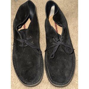 Clarks Original Desert Boot Black Suede Lace Up Size 7.5 Womens 73898